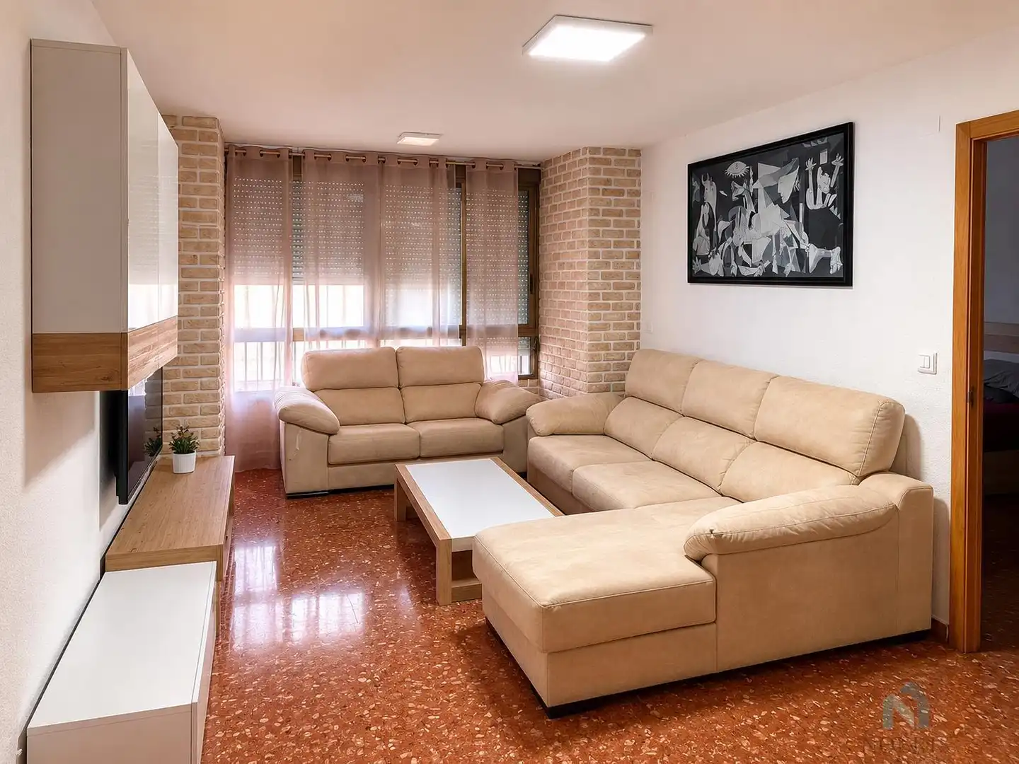 Sala de estar de Piso en venta en Alzira con Aire acondicionado y Terraza