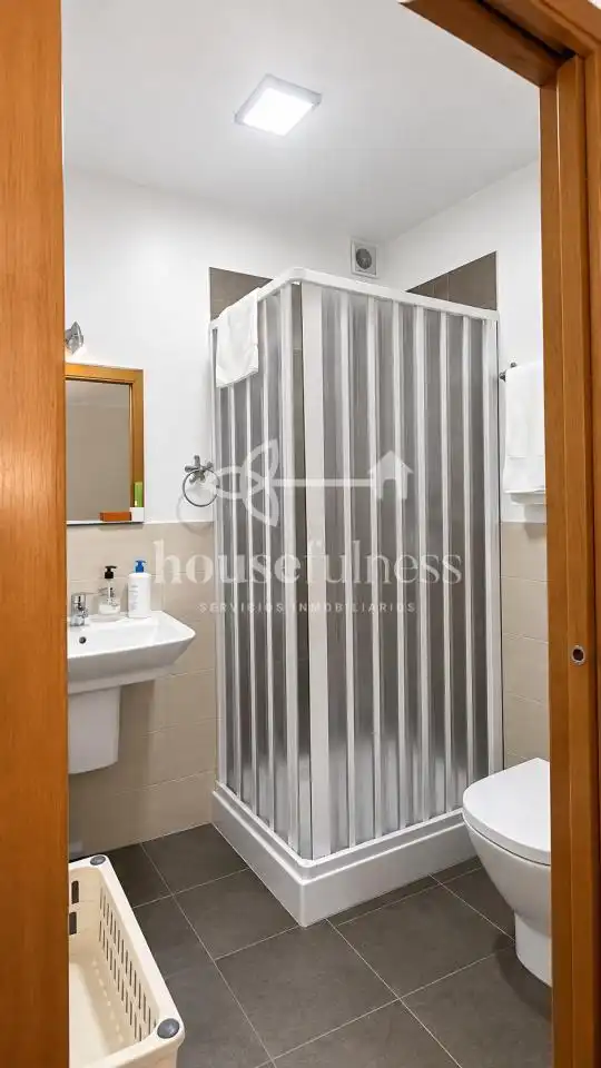 Badezimmer von Country house zur Miete in Ferrol mit Heizung, Privatgarten und Terrasse
