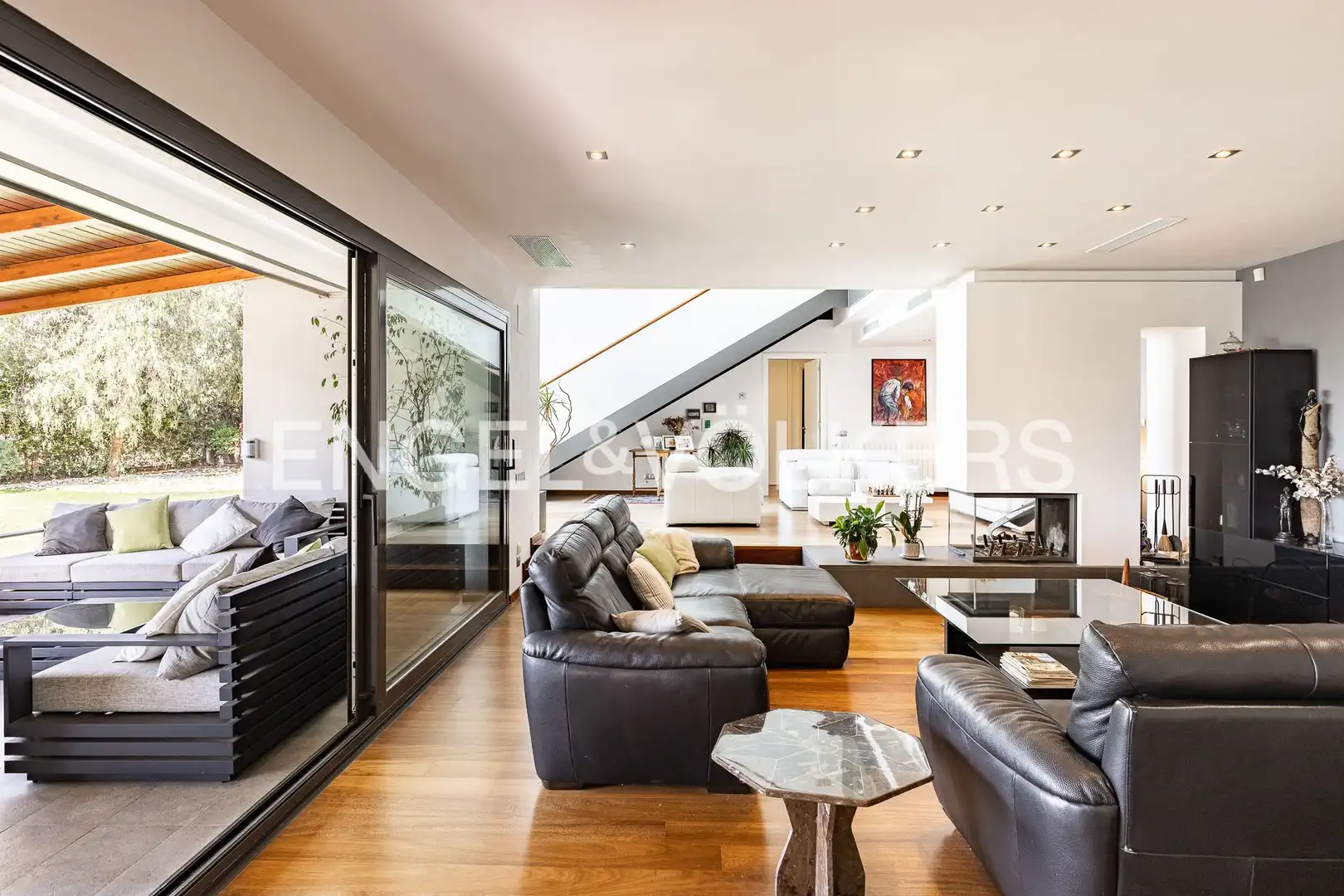 Living room of Houses for rent in Sant Andreu de Llavaneres  with Air Conditioner, Heating and Private garden