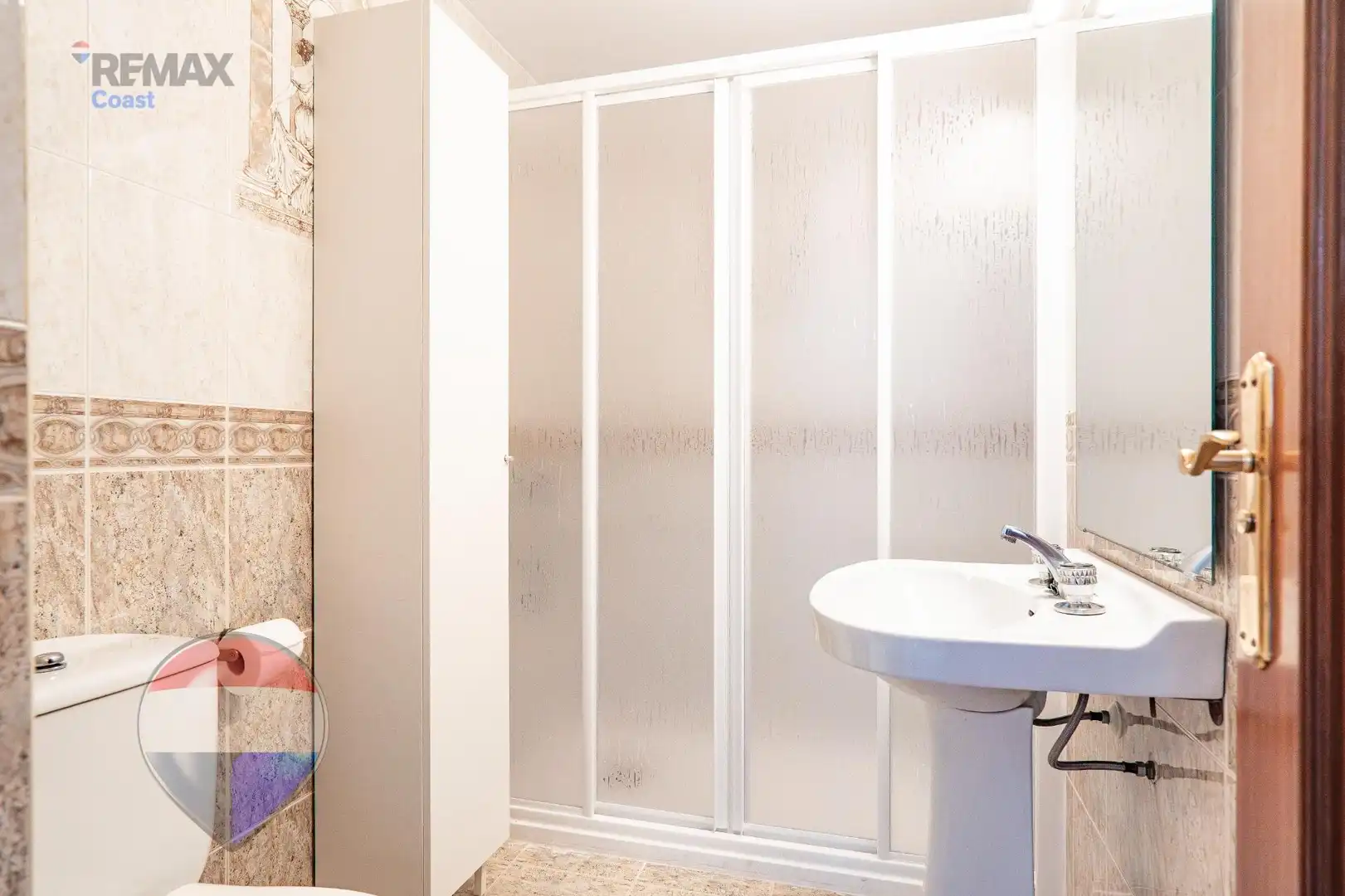 Baño de Apartamento de alquiler en Rincón de la Victoria con Aire acondicionado, Calefacción y Amueblado