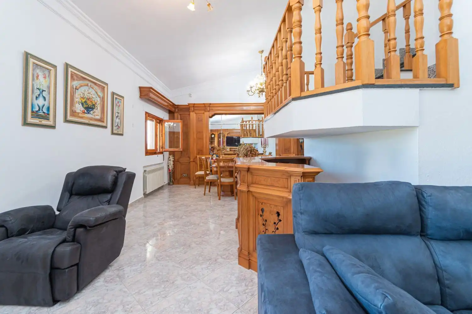 Sala d'estar de Casa o xalet en venda en Tres Cantos amb Calefacció i Traster