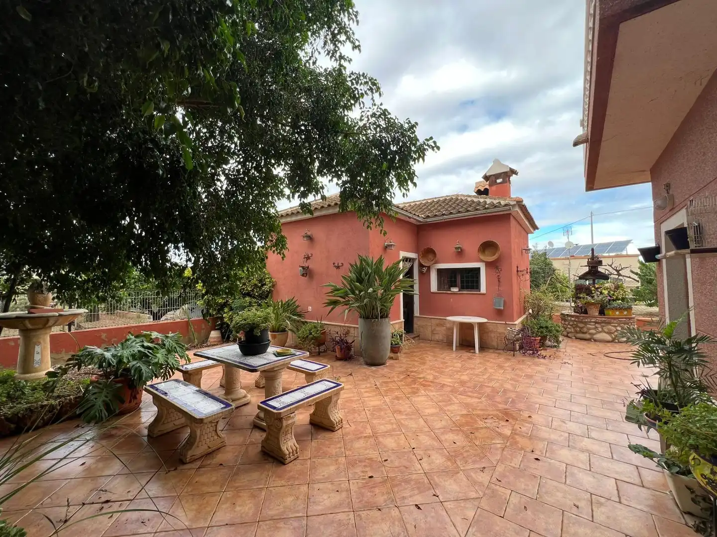 Terrassa de Casa o xalet en venda en Elche / Elx amb Jardí privat, Terrassa i Piscina