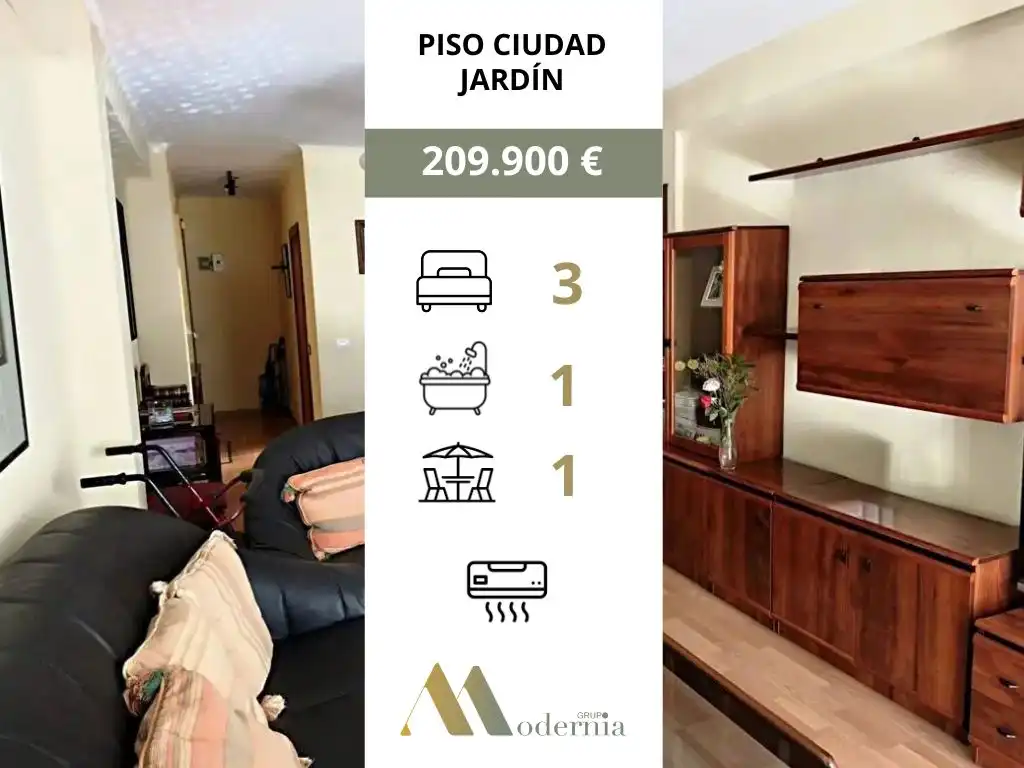 Jardín de Piso en venta en Málaga Capital con Amueblado