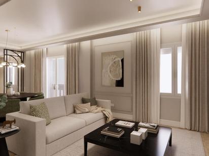 Living room of Flat for sale in  Madrid Capital  with Air Conditioner, Heating and Furnished