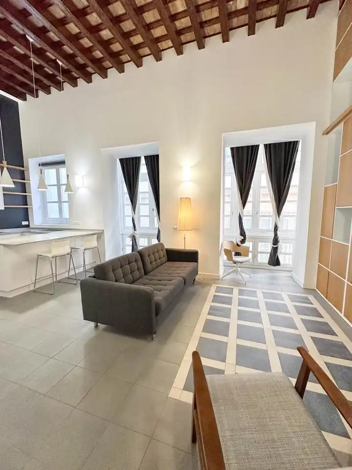 Sala d'estar de Dúplex en venda en Cádiz amb Aire condicionat