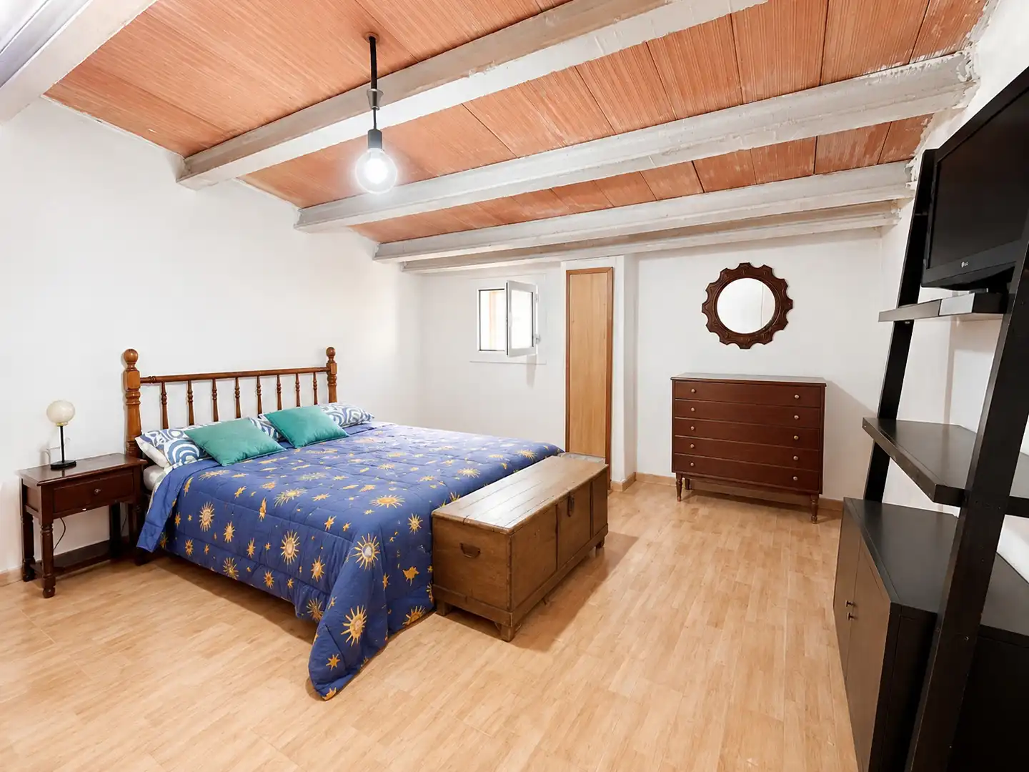 Schlafzimmer von Haus oder Chalet zum Verkauf in Sant Jaume dels Domenys mit Heizung, Terrasse und Abstellraum