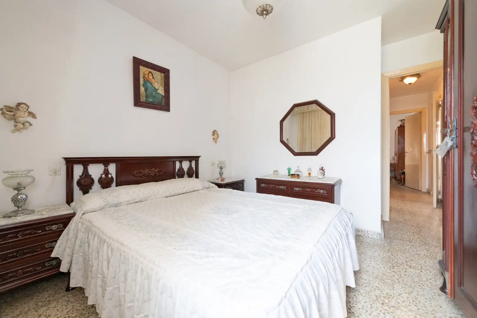 Bedroom of Flat for sale in Málaga