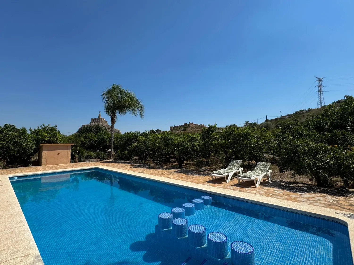 Swimming pool of House or chalet for sale in  Murcia Capital  with Air Conditioner, Heating and Private garden