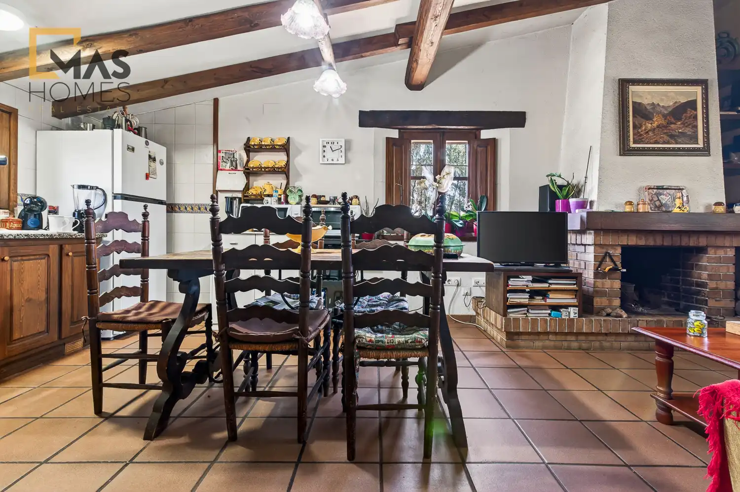Menjador de Finca rústica en venda en Arbúcies amb Aire condicionat, Calefacció i Jardí privat