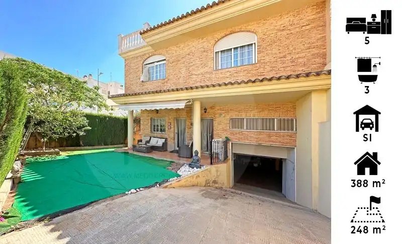 Exterior view of Detached homes for sale in Sagunto / Sagunt  with Private garden, Terrace and Balcony