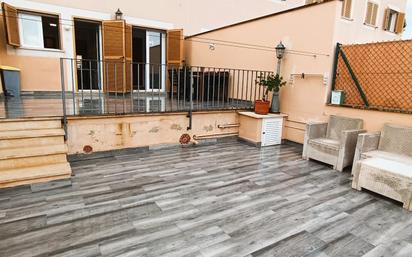 Terrasse von Einfamilien-Reihenhaus miete in Marratxí mit Klimaanlage, Privatgarten und Terrasse