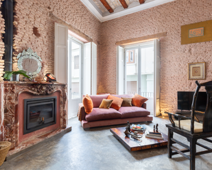 Living room of Apartment for sale in  Valencia Capital  with Air Conditioner, Terrace and Furnished