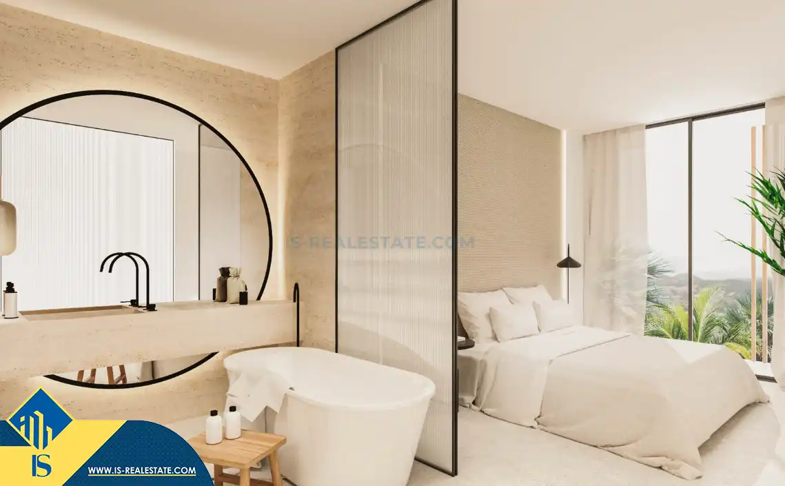 Dormitori de Apartament en venda en Santa Eulària des Riu amb Terrassa, Piscina i Balcó