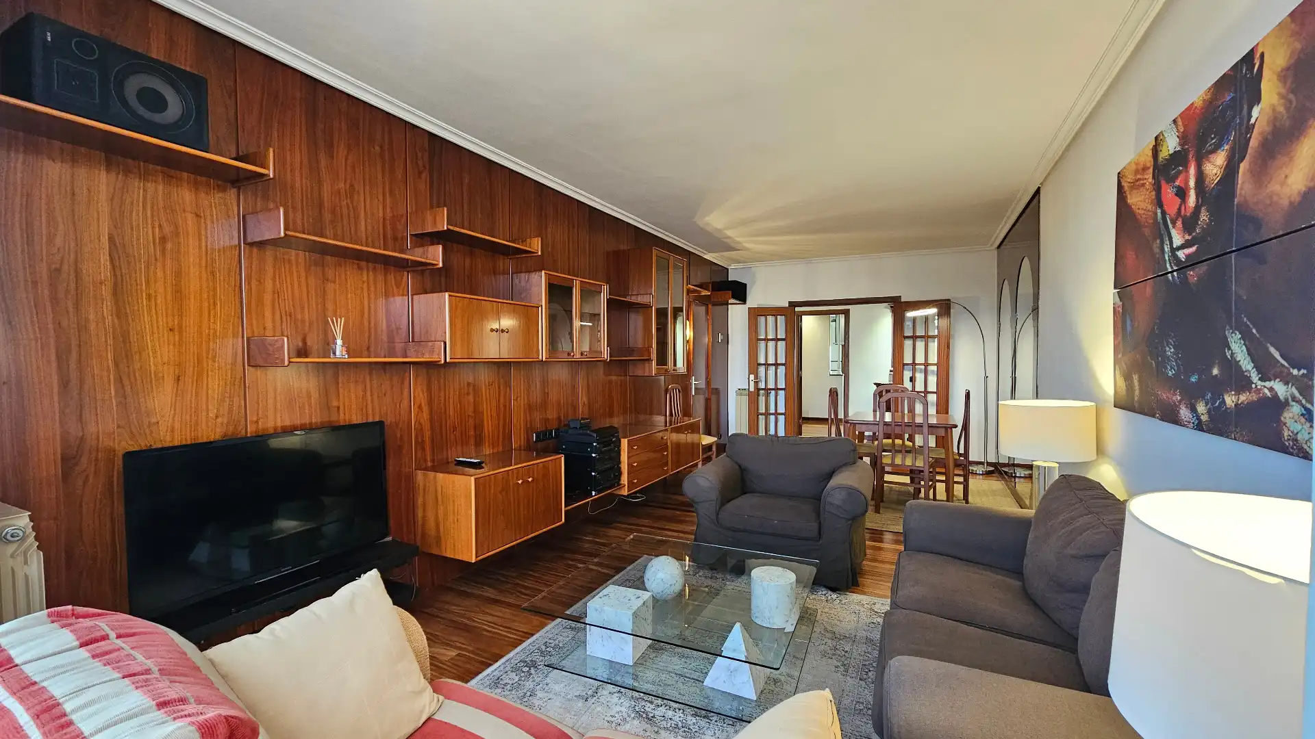 Sala de estar de Piso en venta en Vitoria - Gasteiz con Calefacción, Amueblado y Horno