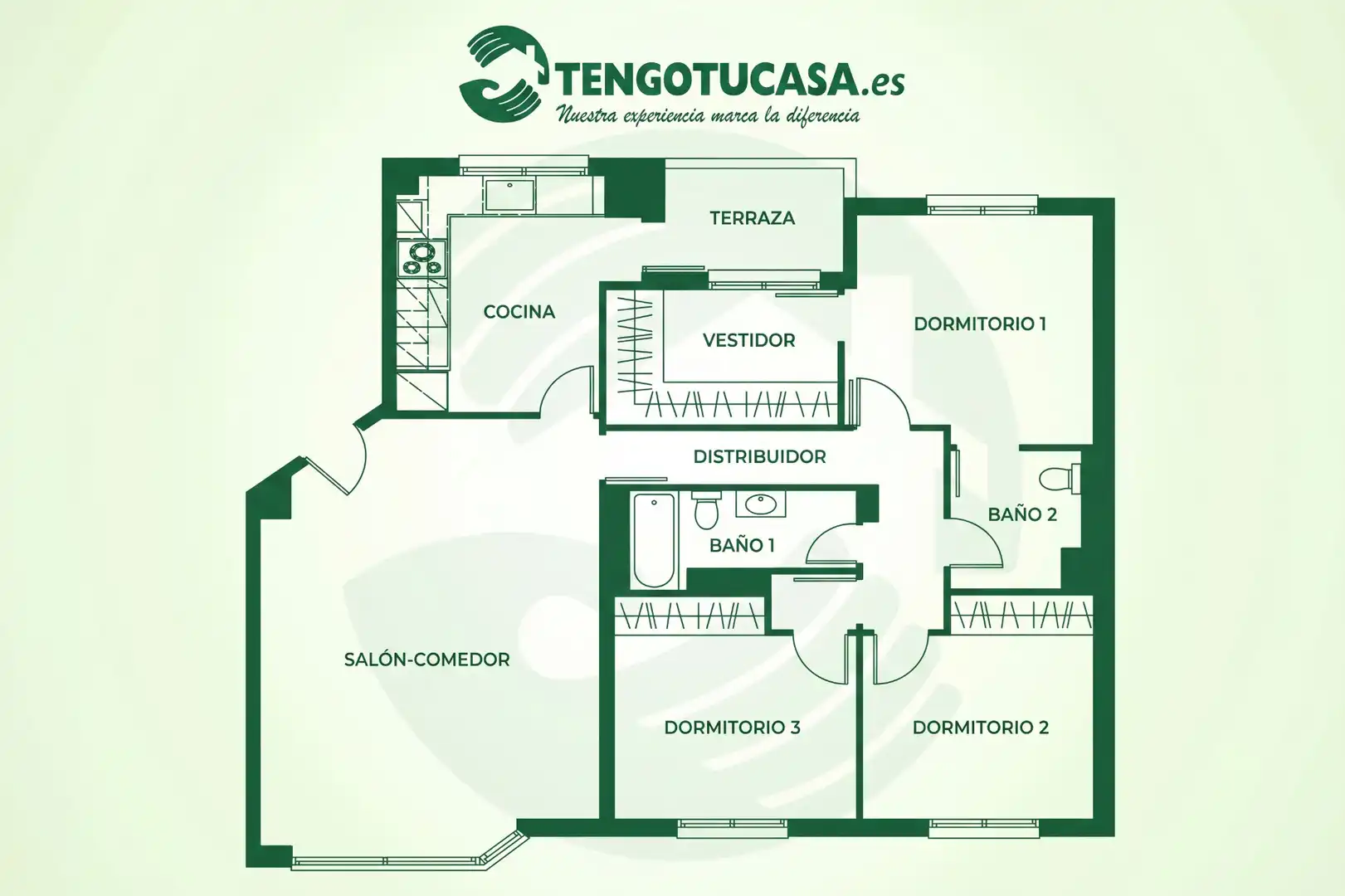 Piso en venta en Calle Derechos Humanos, 10, San Pascual
