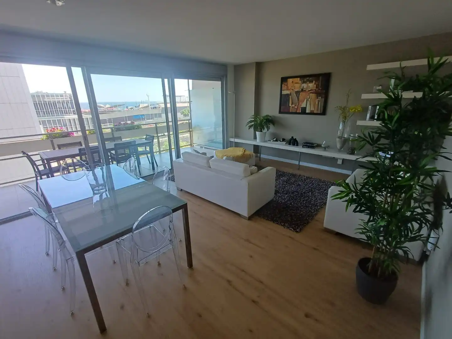 Sala de estar de Piso en venta en Sant Adrià de Besòs con Aire acondicionado, Calefacción y Jardín privado