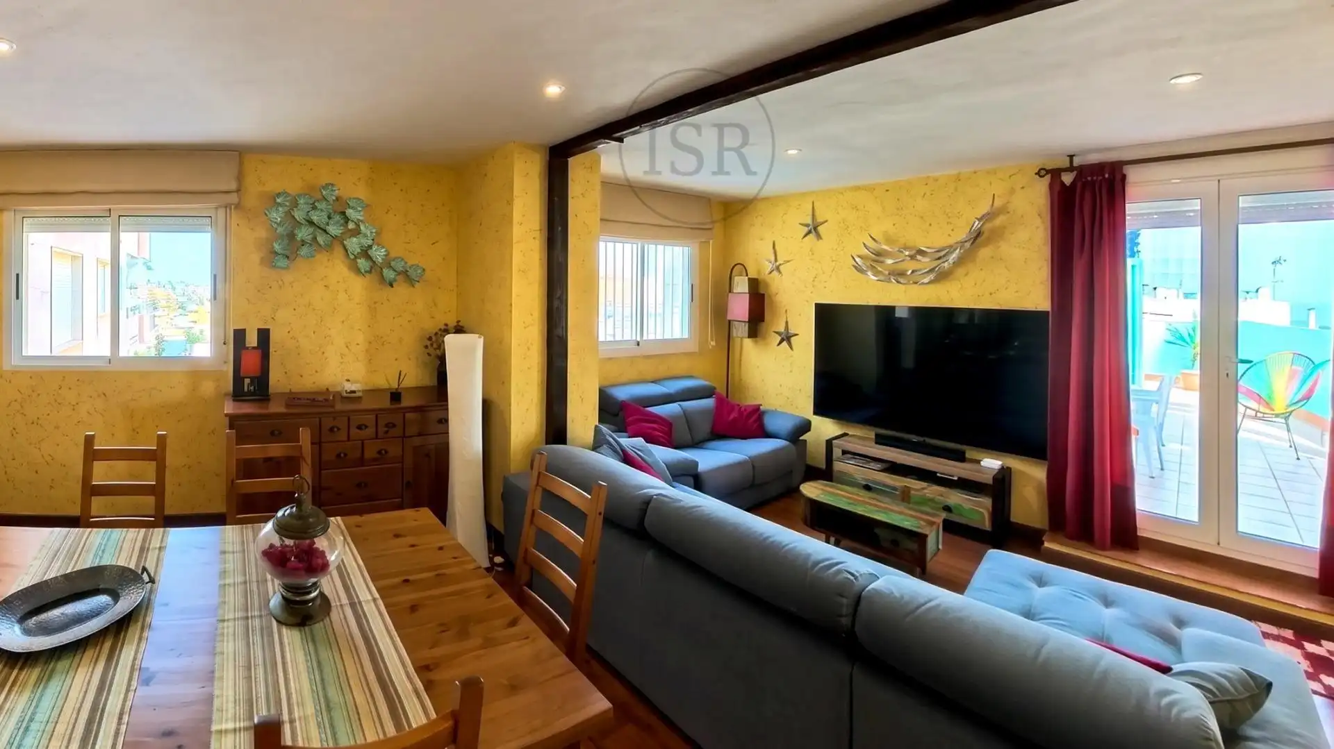 Sala de estar de Ático en venta en Garrucha con Aire acondicionado, Terraza y Trastero