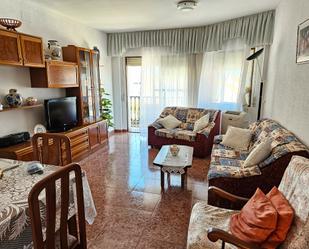 Living room of Flat for sale in Navas del Madroño  with Storage room, Furnished and Balcony