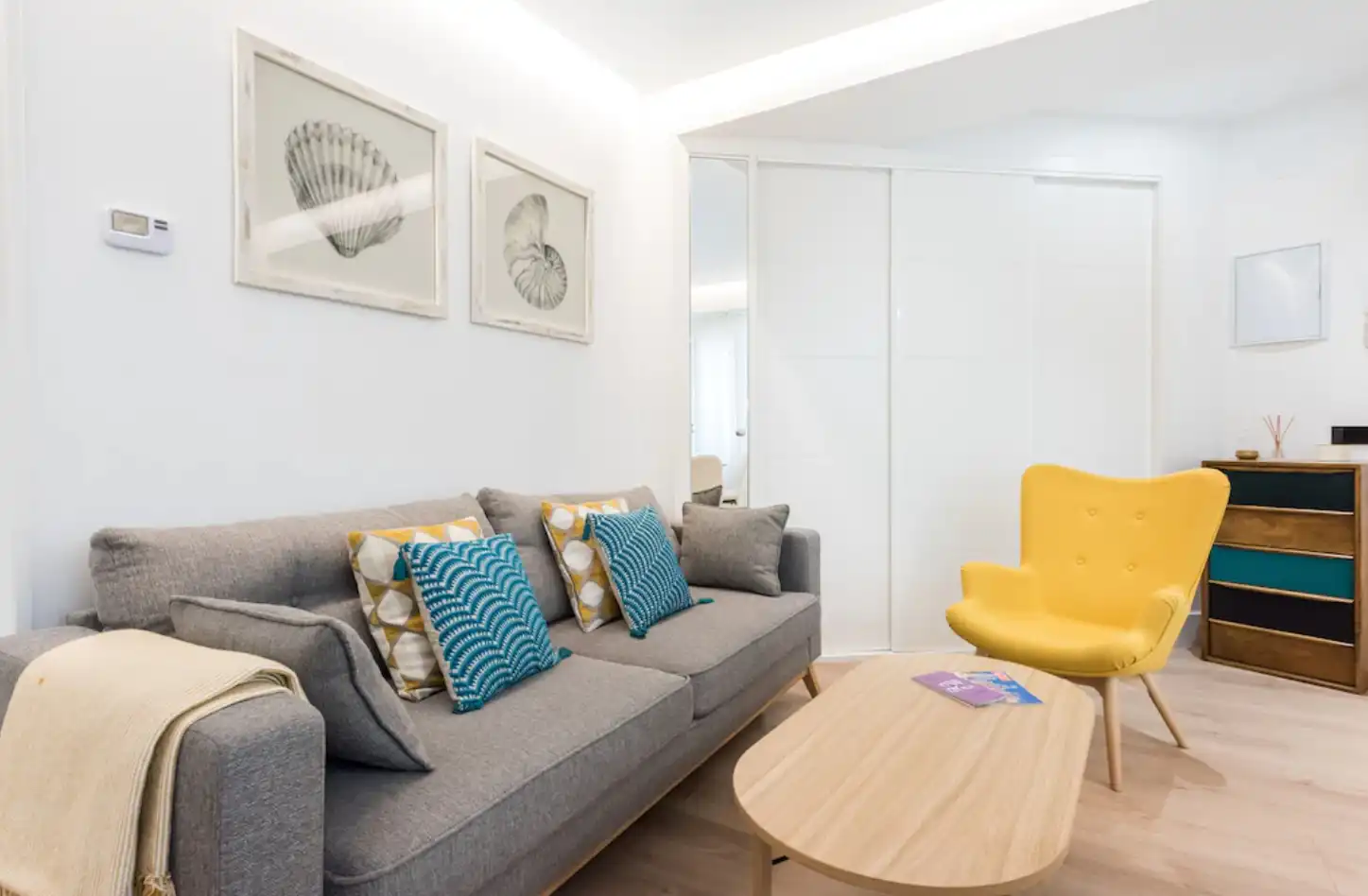 Sala de estar de Piso de alquiler en Valencia con Aire acondicionado, Amueblado y Se aceptan mascotas