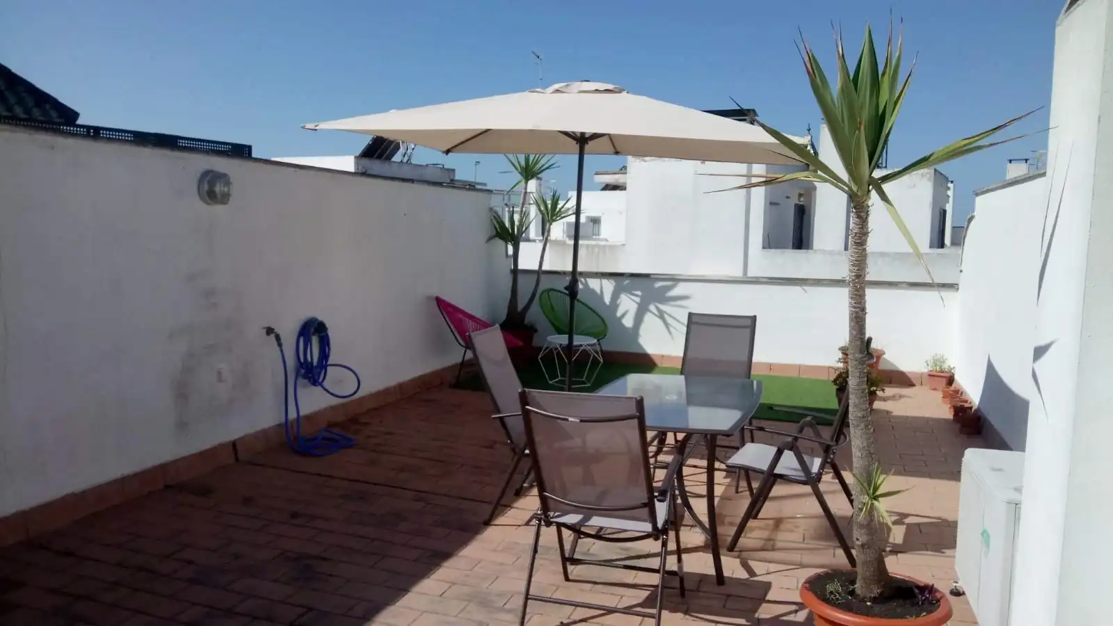 Terraza de Ático de alquiler en Sanlúcar de Barrameda con Aire acondicionado, Calefacción y Terraza