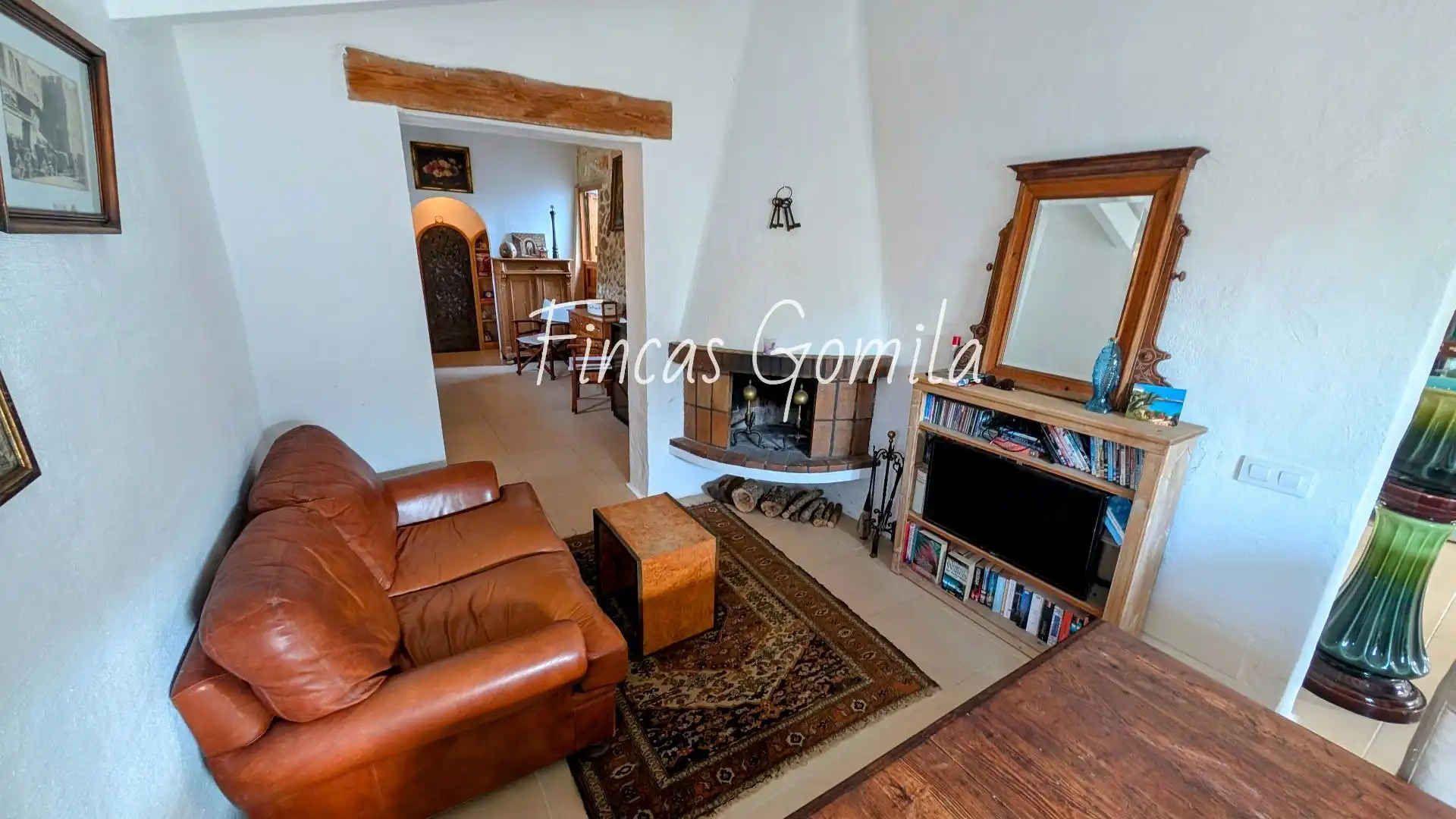 Sala de estar de Finca rústica en venta en Sant Lluís con Jardín privado