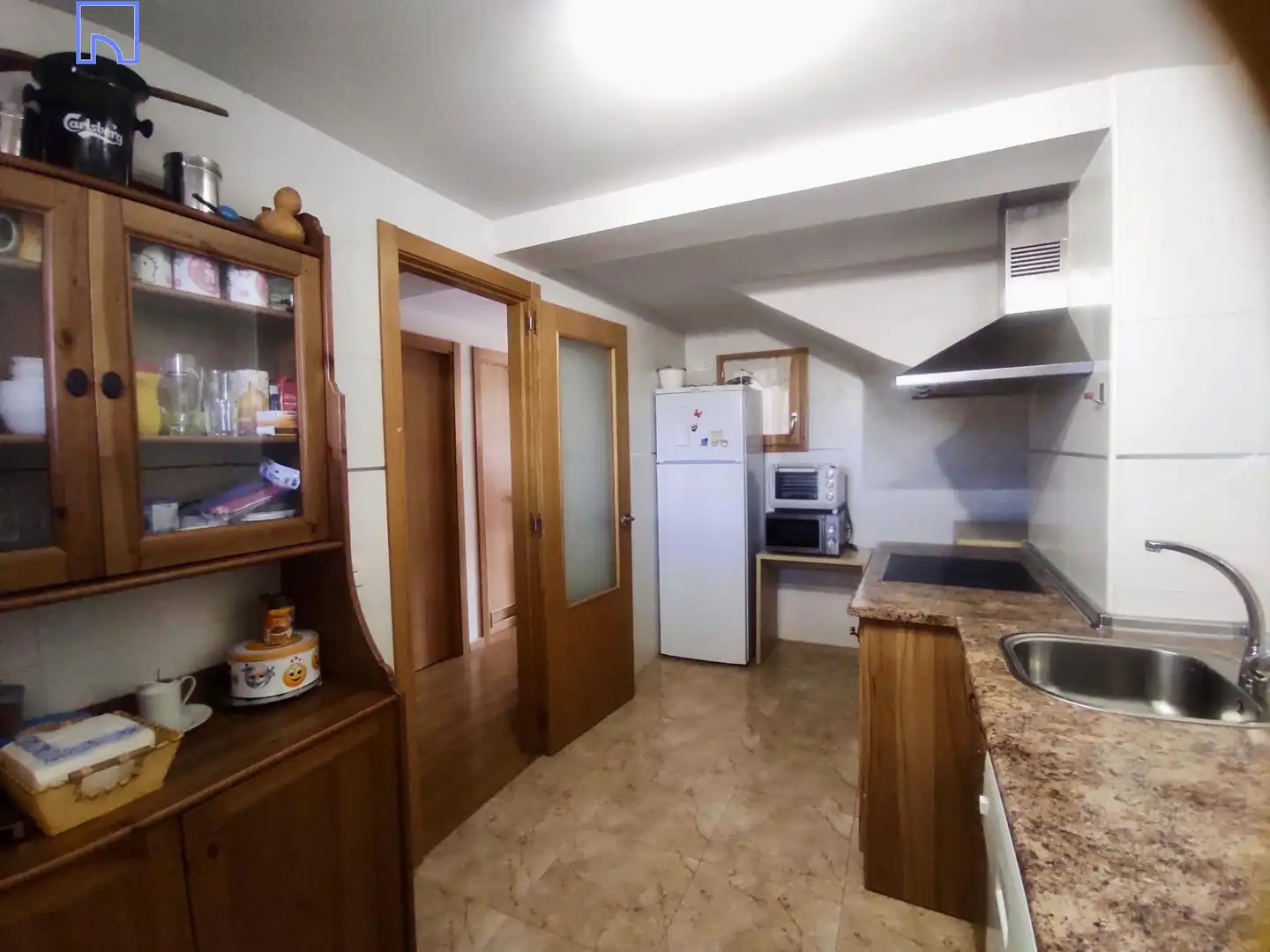 Küche von Dachboden zum Verkauf in Añón de Moncayo mit Heizung, Parkett und Terrasse