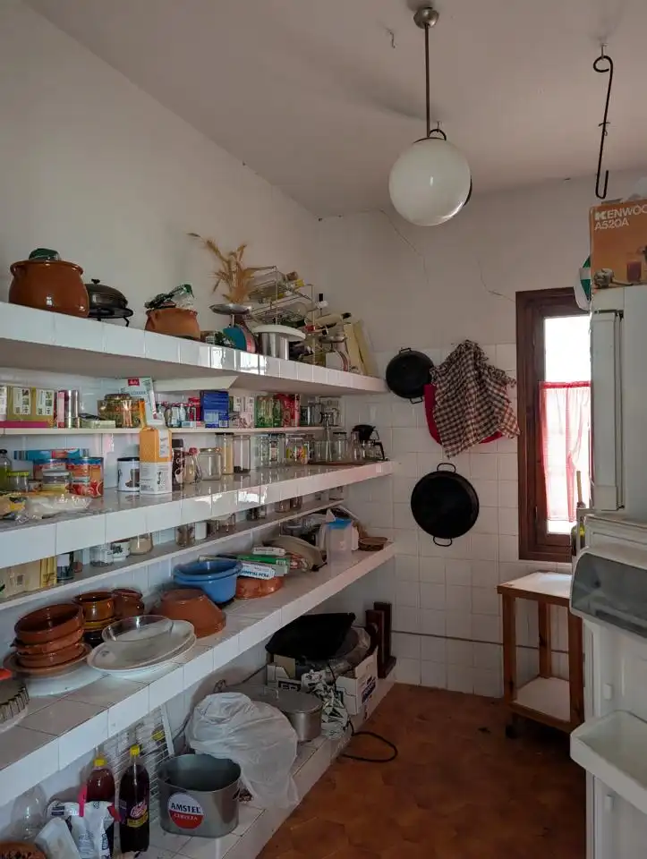 Cocina de Finca rústica en venta en Pozorrubio de Santiago con Jardín privado, Piscina y Sauna