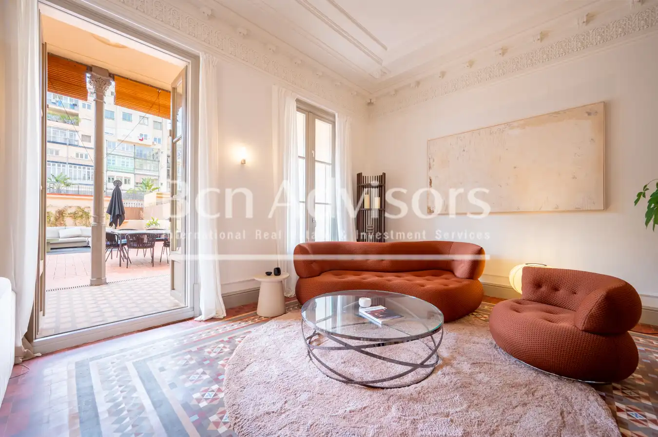 Sala de estar de Piso en venta en Barcelona con Aire acondicionado, Calefacción y Parquet
