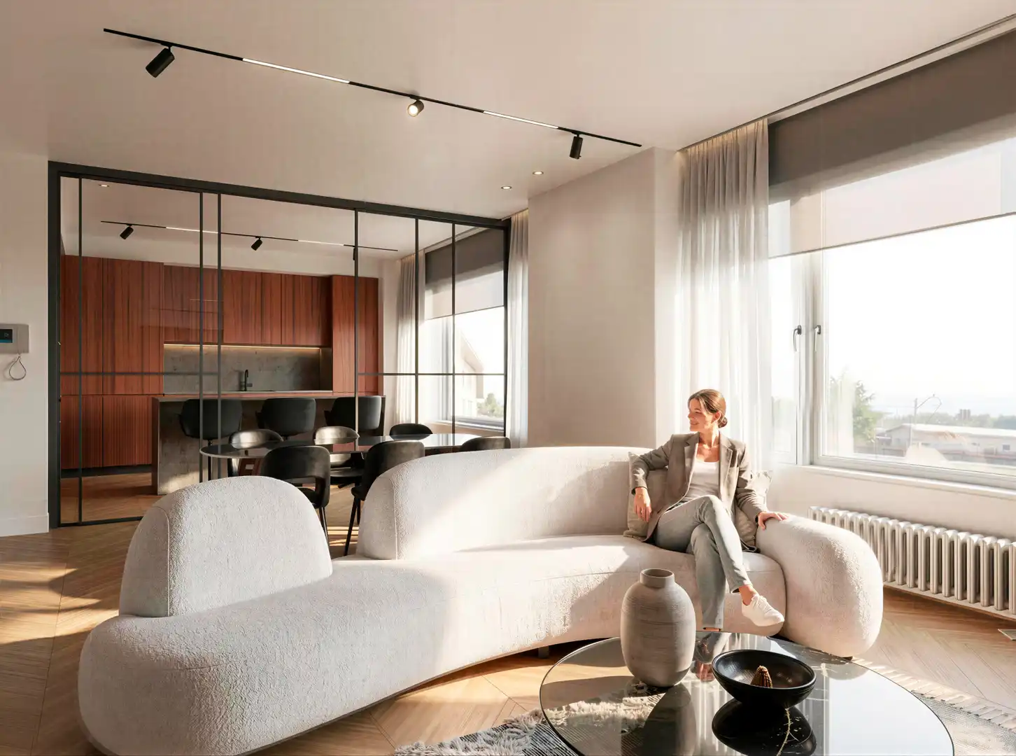 Sala de estar de Piso en venta en Avilés con Calefacción