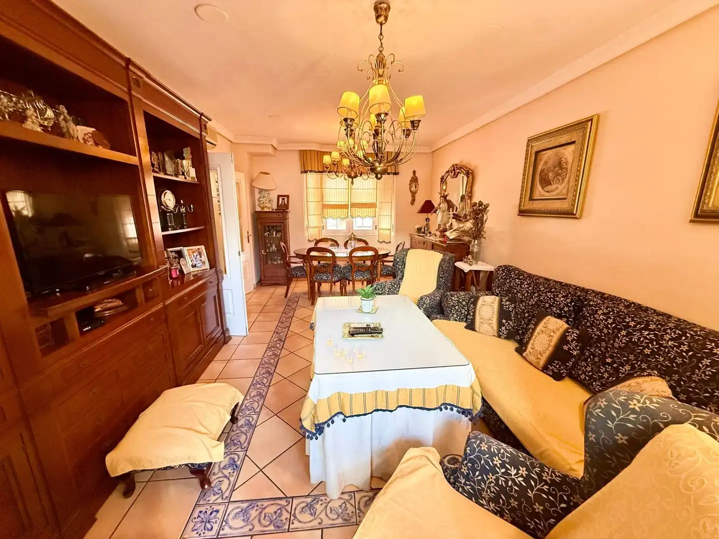 Dining room of Detached homes for sale in Roquetas de Mar  with Air Conditioner, Balcony and Community pool