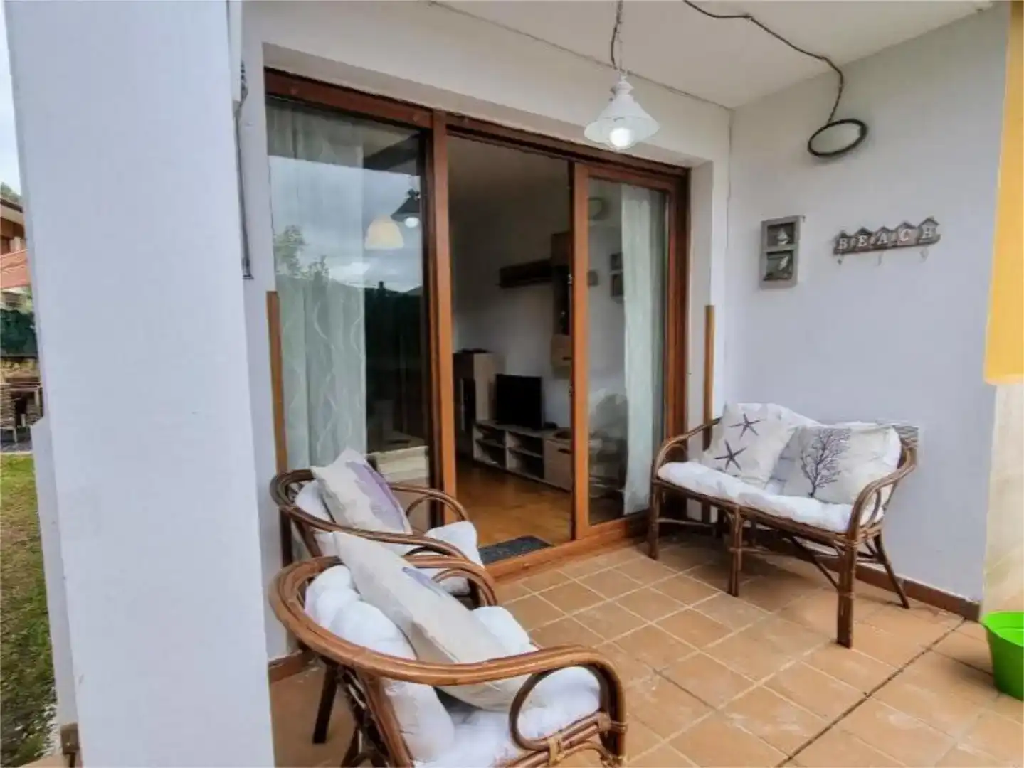 Balcony of Flat for sale in Llanes  with Private garden, Parquet flooring and Furnished