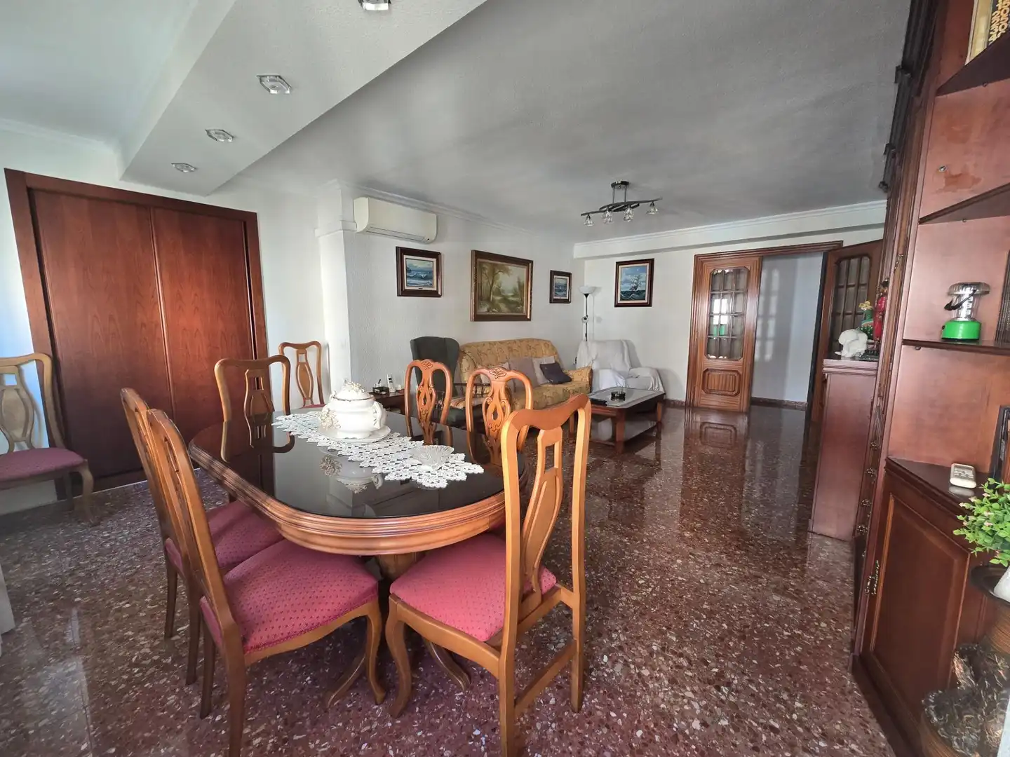 Esszimmer von Wohnung zum Verkauf in Valencia mit Klimaanlage und Balkon