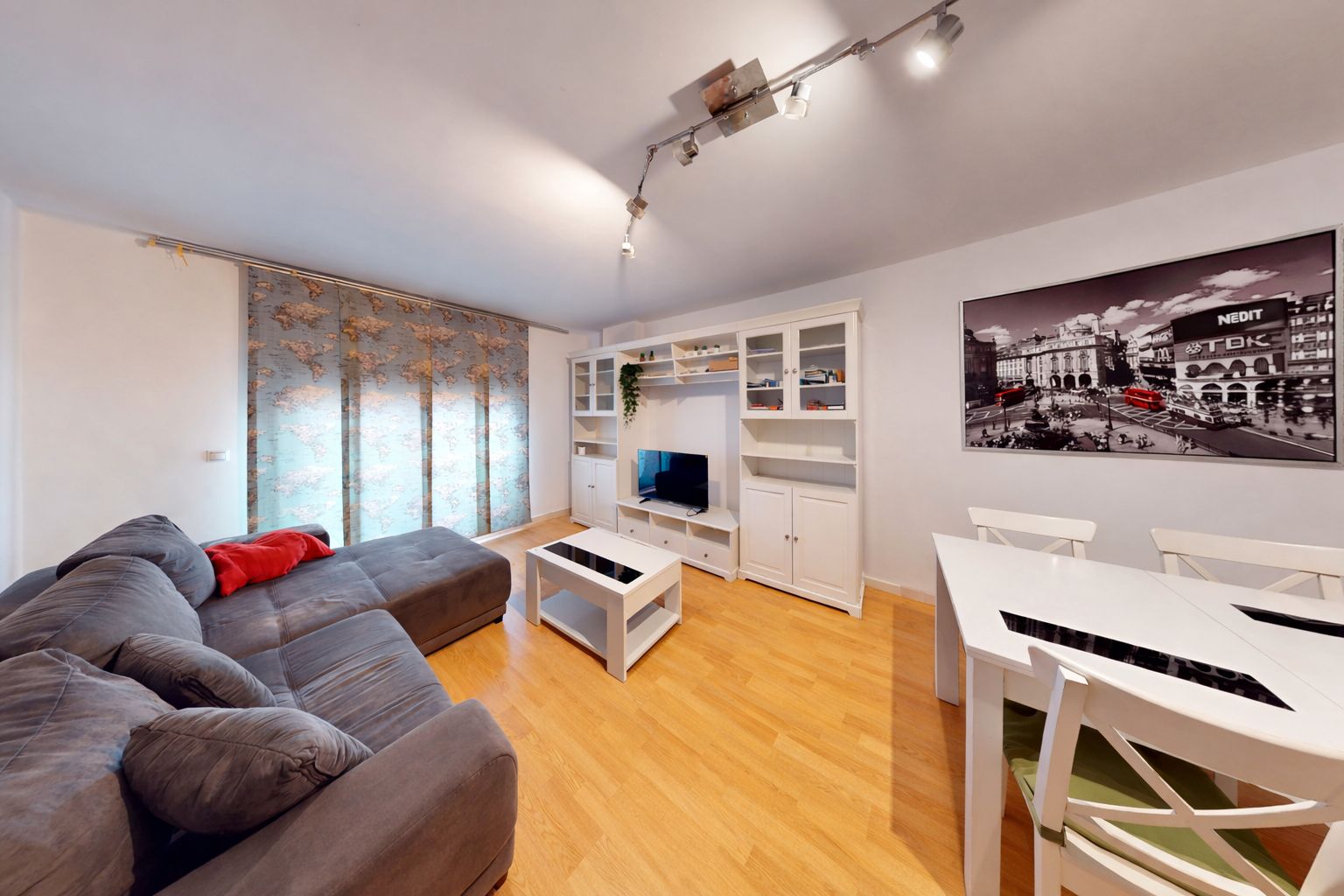 Wohnzimmer von Wohnung zum Verkauf in San Vicente del Raspeig / Sant Vicent del Raspeig mit Klimaanlage, Terrasse und Abstellraum