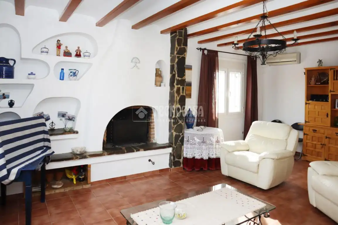 Sala de estar de Casa o chalet en venta en Mojácar con Jardín privado y Terraza