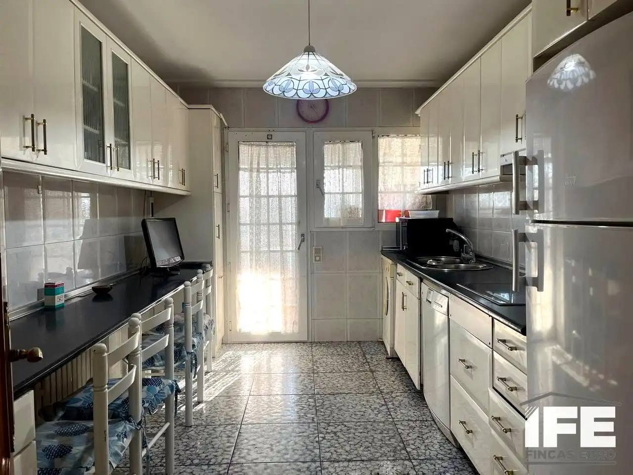 Cocina de Piso de alquiler en Alagón con Terraza y Amueblado