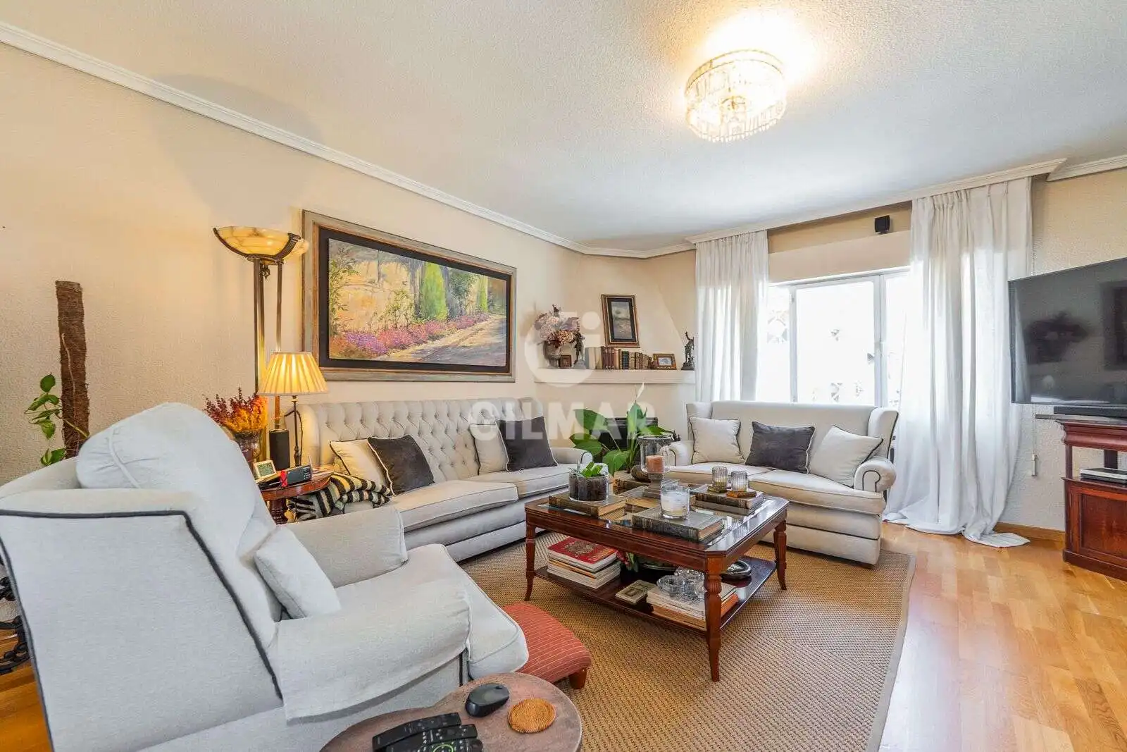 Living room of Detached homes for sale in Pozuelo de Alarcón  with Heating, Private garden and Swimming Pool