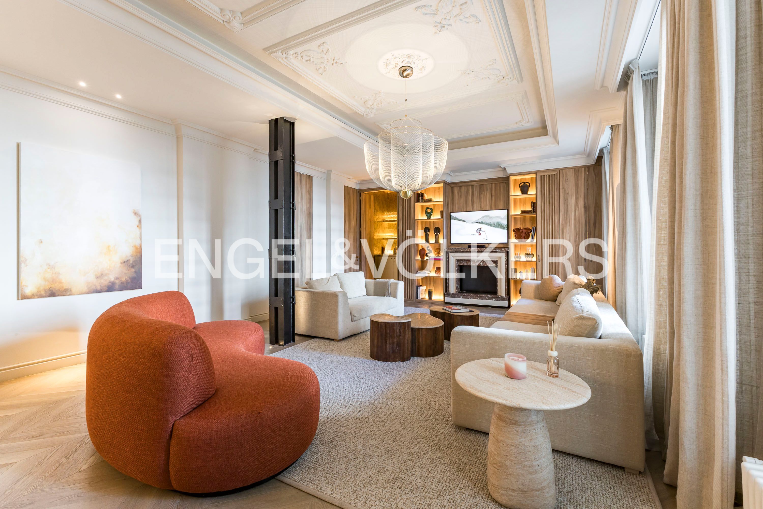 Sala de estar de Apartamento de alquiler en Rivas-Vaciamadrid con Aire acondicionado, Calefacción y Amueblado