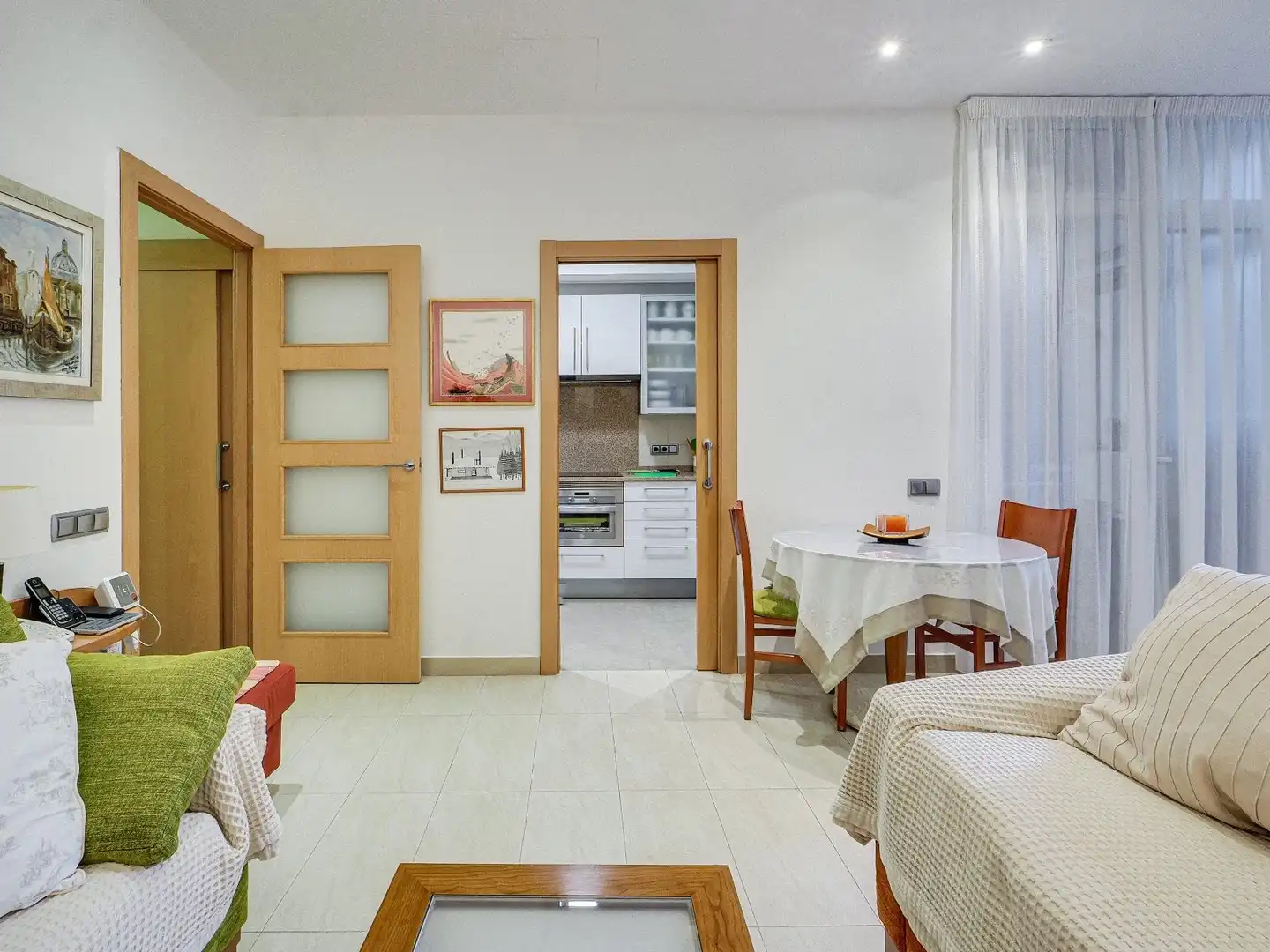 Sala de estar de Piso en venta en Barcelona con Aire acondicionado, Calefacción y Terraza