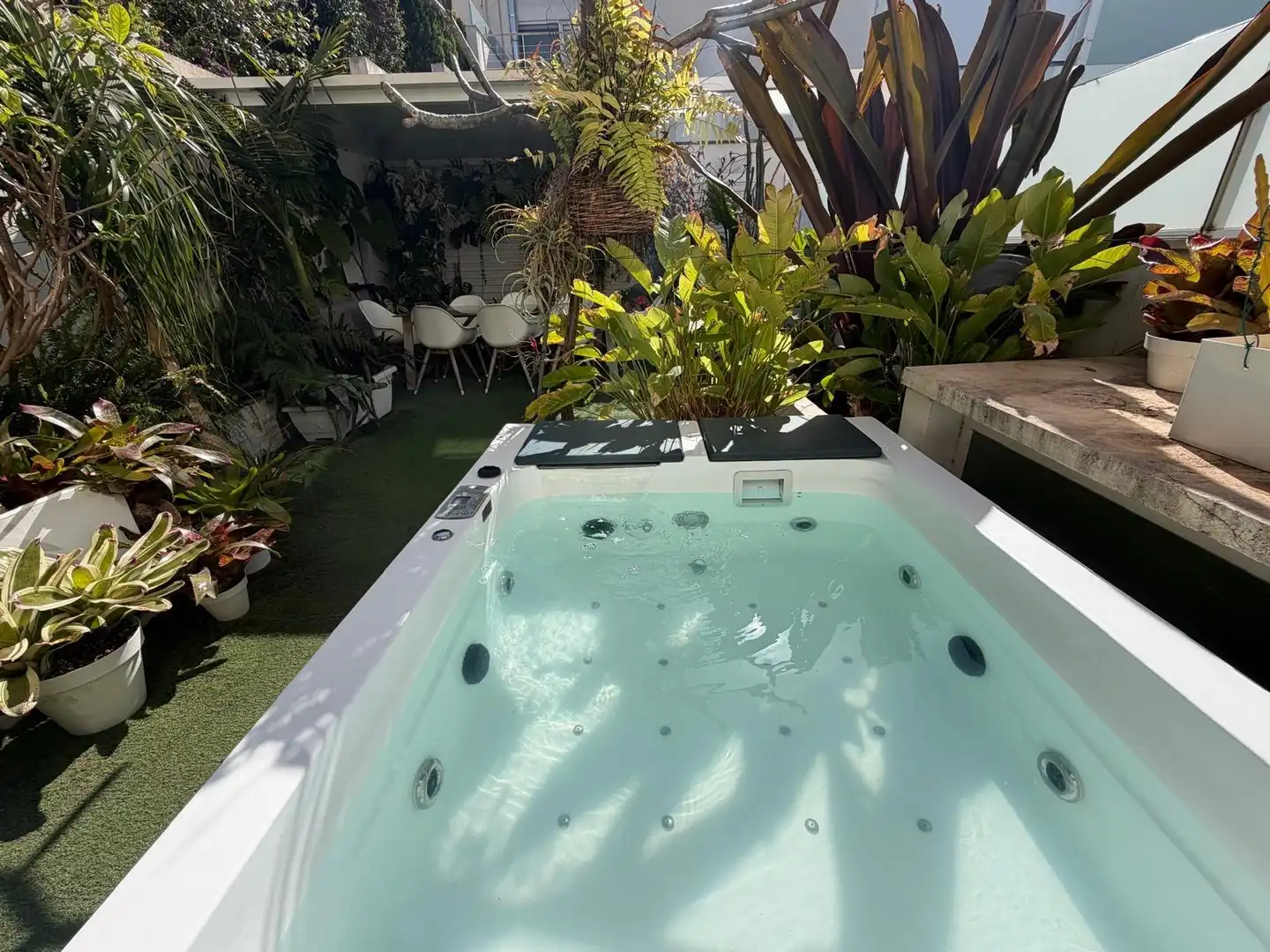 Piscina de Casa adosada en venda en  Palma de Mallorca amb Aire condicionat, Calefacció i Jardí privat
