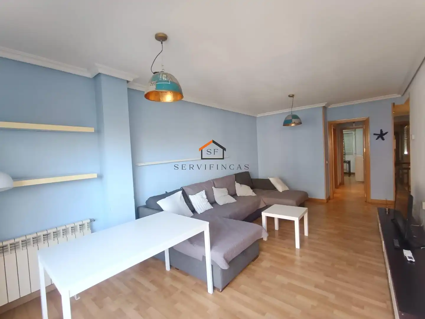 Sala de estar de Piso de alquiler en Madrid con Aire acondicionado, Calefacción y Terraza