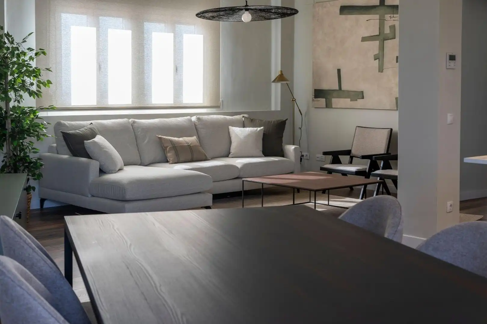 Living room of Attic for rent in Valencia  with Air Conditioner, Heating and Terrace
