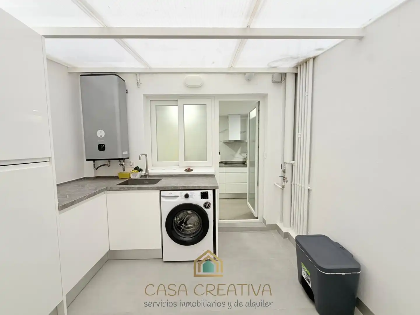 Cocina de Piso de alquiler en Valencia con Aire acondicionado, Calefacción y Terraza