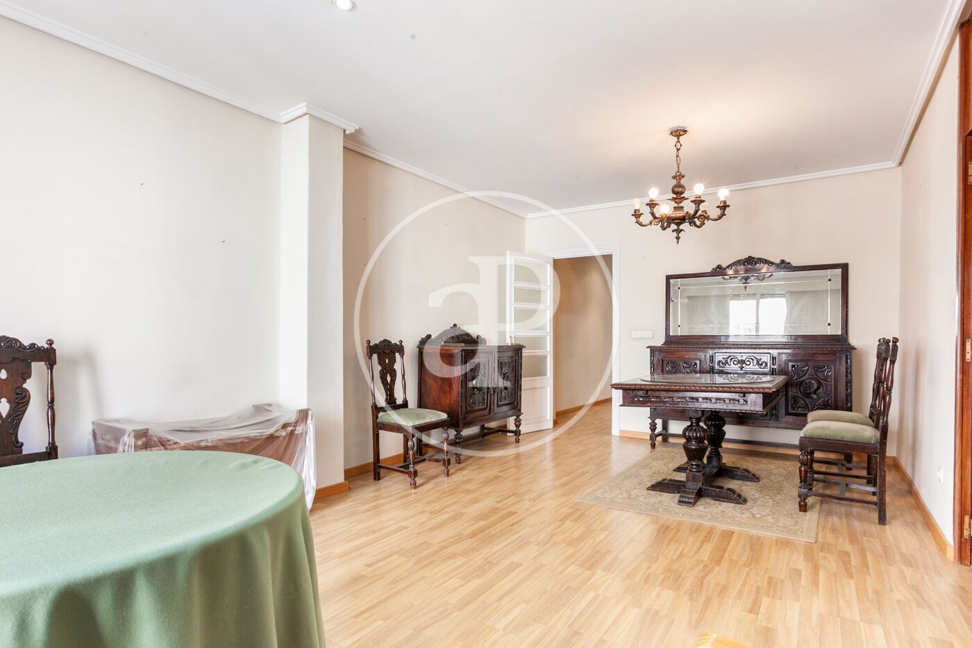 Dining room of Flat for sale in  Valencia Capital  with Heating, Storage room and Furnished