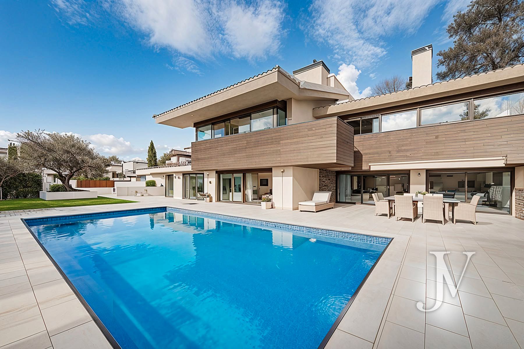 Piscina de Casa o xalet en venda en  Madrid Capital amb Aire condicionat, Calefacció i Jardí privat