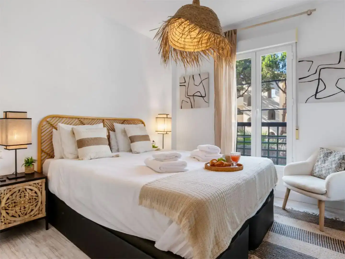 Dormitori de Pis de lloguer en Marbella amb Aire condicionat i Piscina