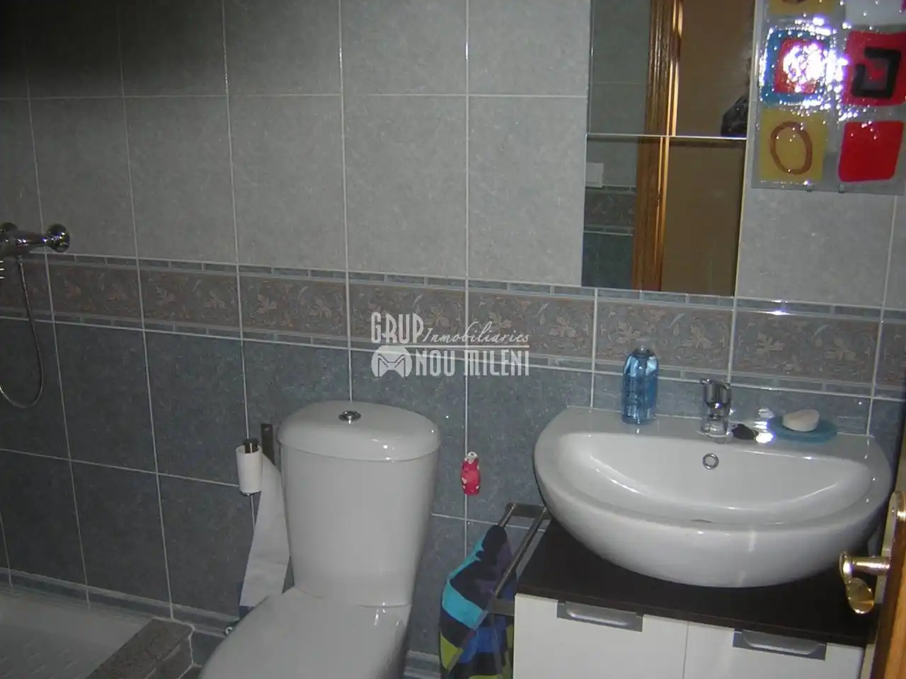 Bathroom of Flat for sale in Albal  with Air Conditioner, Terrace and Furnished