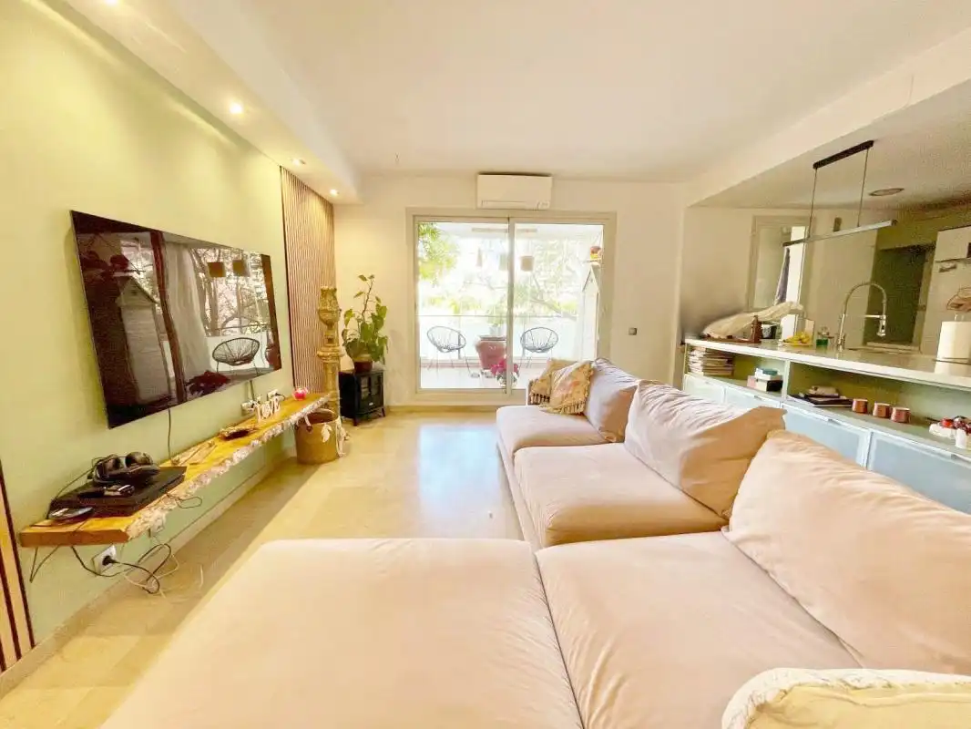 Living room of Flat for sale in Málaga Capital  with Air Conditioner, Heating and Private garden