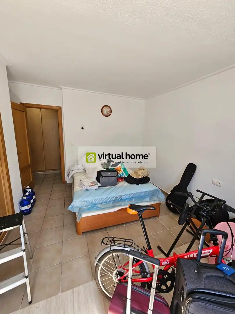 Bedroom of Flat for sale in Benimantell  with Air Conditioner, Terrace and Furnished