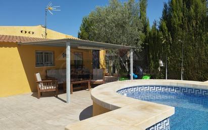 Piscina de Finca rústica en venda en Sax amb Aire condicionat, Terrassa i Jacuzzi