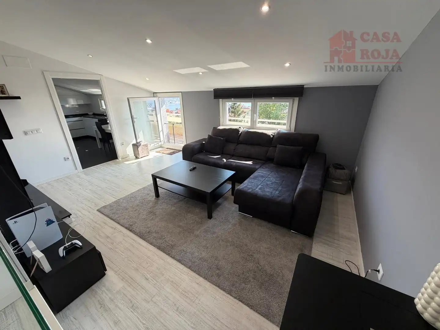 Sala de estar de Casa o chalet en venta en Moaña con Calefacción, Terraza y Trastero